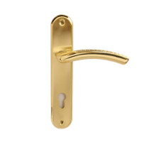 Ручки на планке Apecs HP-85.0926-AL-GM/G (м.зол/зол, под цилиндр, м/о-85мм) \12