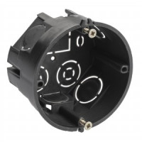 ЭРА Кор. уст. КУТ 68х40мм СУ д/твердых стен, саморез, черная IP20 KUT-68-40-black 2327