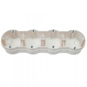 Bylectrica кор. уст. 4-х мест. с винтами для твердых стен СУ 292х79х41,5мм полипропилен, К-226 исп.1