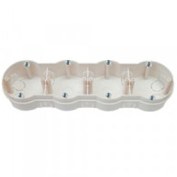 Bylectrica кор. уст. 4-х мест. с винтами для твердых стен СУ 292х79х41,5мм полипропилен, К-226 исп.1