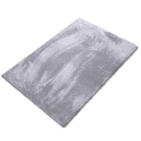 Коврик плюшевый 50х80 серый 02