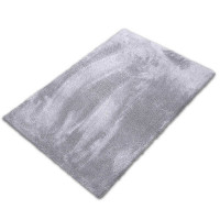 Коврик плюшевый 50х80 серый 02