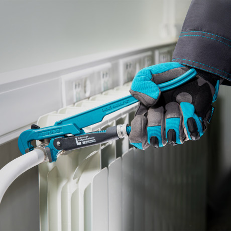 Ключ трубный рычажный 3/4, №0, цельнокованый, CrV, тип "L" Gross