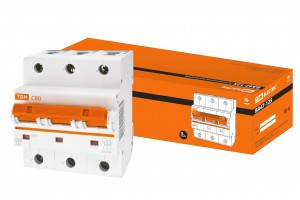 TDM автоматический выкл. ВА47-125 3P  80А 15кА х-ка С SQ0208-0082