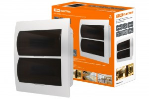 TDM бокс ЩРВ-П-24модуля встраиваемый с дымчатой дверцей IP41 SQ0902-0006