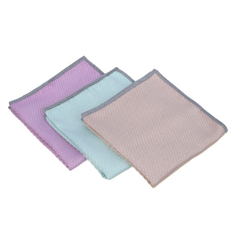 VETTA Салфетка из микрофибры, для стекол и зеркал, 30х30см, 210г/кв.м., 3 цвета