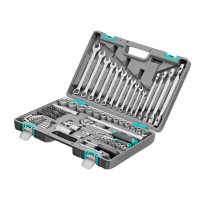 Набор инструментов, 1/2&quot;, 1/4&quot;, CrV, пластиковый кейс 88 предметов Stels