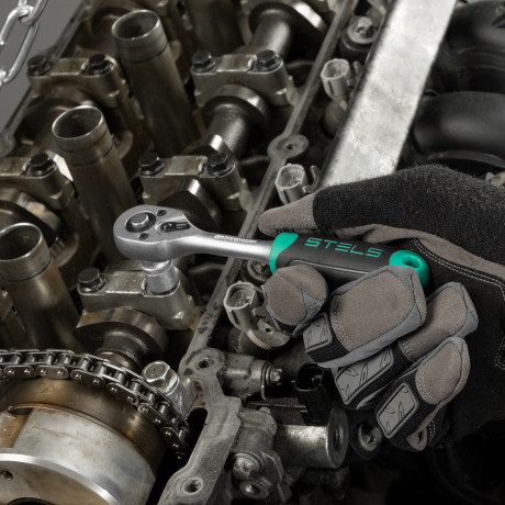 Набор инструментов, 1/2", 1/4", CrV, пластиковый кейс 88 предметов Stels