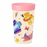 Стакан детский 380мл розовый 431322205 Бытпласт