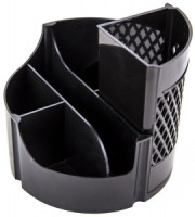 Подставка для канцелярских мелочей Attache office вращающаяся цвет черный 1169206