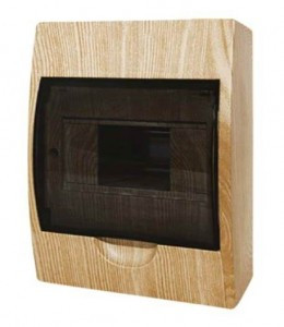 EKF PROxima бокс (корпус) пластик ЩРН-П- 6 модулей навесной СОСНА (светлое дерево) IP41