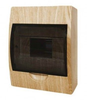 EKF PROxima бокс (корпус) пластик ЩРН-П- 6 модулей навесной СОСНА (светлое дерево) IP41