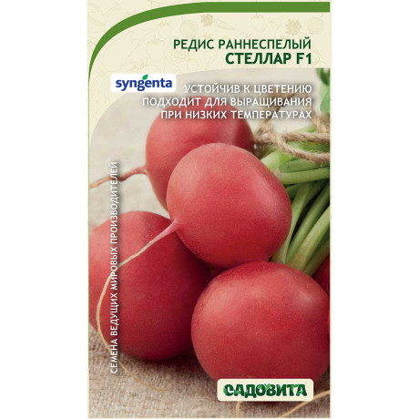 Редис Стеллар F1 0,5гр Syngenta/Садовита Ц