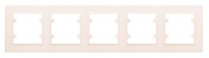 Makel Karea рамка СУ 5 мест. крем. (горизонт.) 56010705