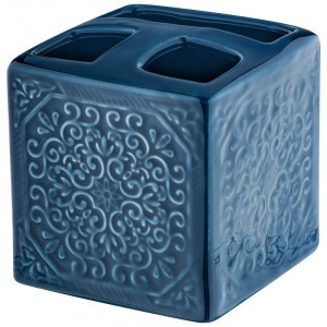 Держатель(стакан с отверстиями)для зубных щеток Марокко,керамика,106661/ Рыжий кот