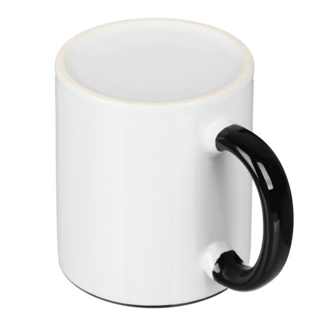 Кружка для сублимации 330мл, цвет черный, керамика