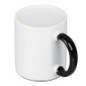 Кружка для сублимации 330мл, цвет черный, керамика