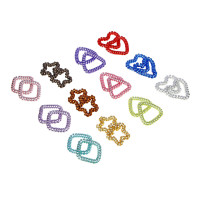 BERIOTTI Набор резинок-спиралек для волос фигурные 2шт, d3-4см, пластик, 4 дизайна