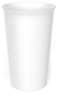 Стакан "SCANDI" 80х80х122 мм, 0,4л белый 435220216 Бытпласт