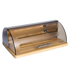 Хлебница Эйлин объем 8л 39x26,5x15см нерж.сталь/пластик/дерево TR-51978 TalleR