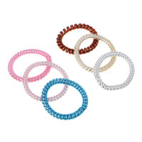 ЮНИLOOK Резинки-пружинки 6шт, d5см, пластик, 6 цветов, ACS-57