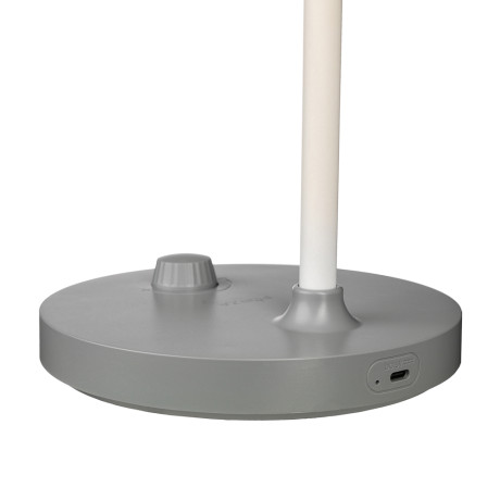 FORZA Светильник переносной настольный, 48LED, USB, 13Вт, 800Лм, кабель 1м, диммер, пластик, серый