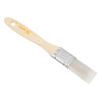 Кисть плоская для лаков &quot;Евро&quot; 1&quot;, искусственная щетина, деревянная ручка MTX