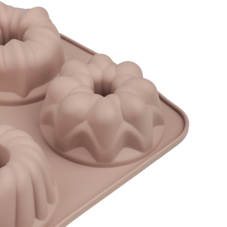 SATOSHI Алион Форма для выпечки 6 ячеек 29x17х3,8см "Цветы", силикон