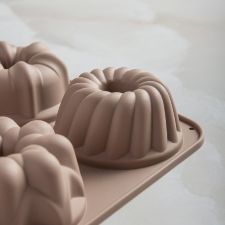 SATOSHI Алион Форма для выпечки 6 ячеек 29x17х3,8см "Цветы", силикон