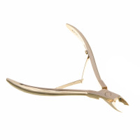 ЮНИLOOK Кусачки для кутикулы &quot;ULTRA&quot; 11 см, длина лезвий - 6 мм, цвет золото, сталь