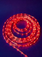 Uniel Дюралайт 50м с контроллером, красный, 8 реж. 24LED/м ULD-D50 50M/С08 IP44 RED