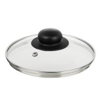 Крышка стеклянная 16см с метал.ободком в сборе