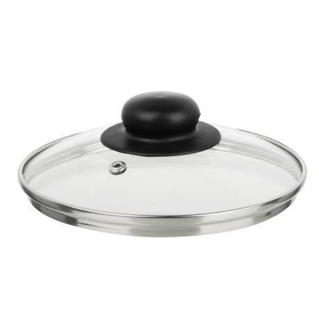 Крышка стеклянная 16см с метал.ободком в сборе