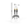 BY Кабель для зарядки Space Cable Techno Type-C, 1 м, 3А, Быстрая зарядка QC3.0, черный