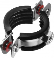 Хомут трубный с гайкой, оцинкованный, 1", 9шт, ЗУБР Мастер 37850-32-37