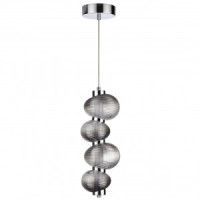 ODEON LIGHT 5096/17L L-VISION ODL25 419 хром/дымч.град./стекло Подвес LED 17W 4000K 2686lm BRUCO