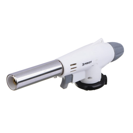 Горелка газ. с пьезорозжигом тм РОКОТ, цанг. захват, сопло 14,3 мм, 17,8х4х6,5 см