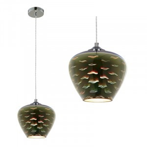 Fametto DLC-G447-1008 E27 CHROME св-к подвесной декор. Galassia, без лампы 200x1200 стекло, хром