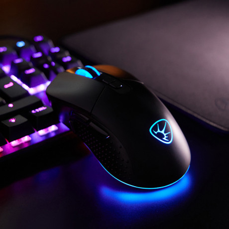 BY Игровая мышь проводная Carbine 12400dpi,9D,PAW3327,RGB,220см