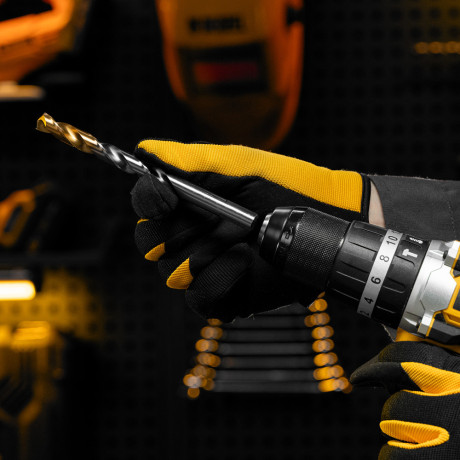 Сверло спиральное по металлу 12 x 151 мм, Р6М5, Golden Tip  Denzel