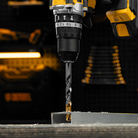 Сверло спиральное по металлу 12 x 151 мм, Р6М5, Golden Tip  Denzel