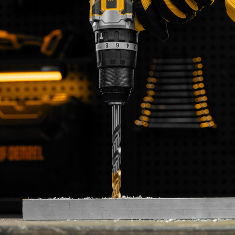 Сверло спиральное по металлу 12 x 151 мм, Р6М5, Golden Tip  Denzel