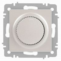 ЭРА Intro Accent мех. диммер СУ (поворотный) 600Вт 230В, перламутр 6-401-06
