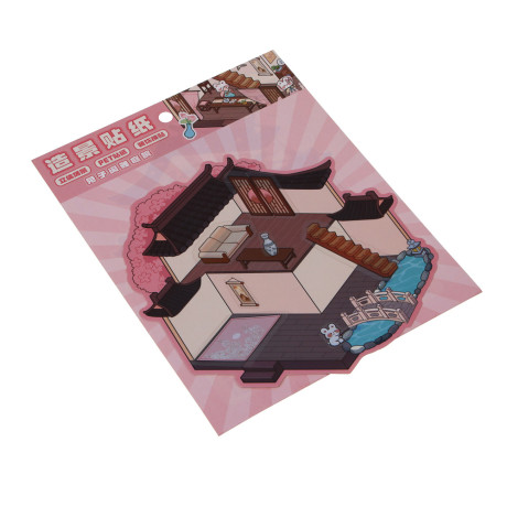 Набор для творчества с наклейками "Волшебный мир", 22х16,5см ,PET, бумага, 10 дизайнов