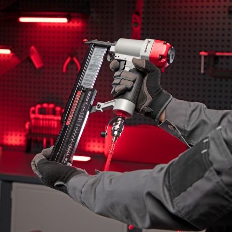 Нейлер-степлер пневматический 2 в 1, гвозди 18GA длина 10-50 мм, скобы 18GA длина 25-40 мм Matrix