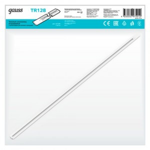 Gauss шинопровод встраив. 1-фазный 2м белый (с адаптером питания и заглушкой) TR128