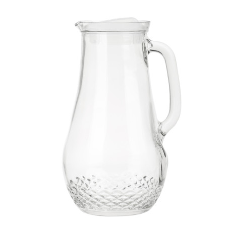 Кувшин "Крист" с пластиковой крышкой, 1,5л, стекло