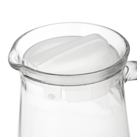 Кувшин "Крист" с пластиковой крышкой, 1,5л, стекло