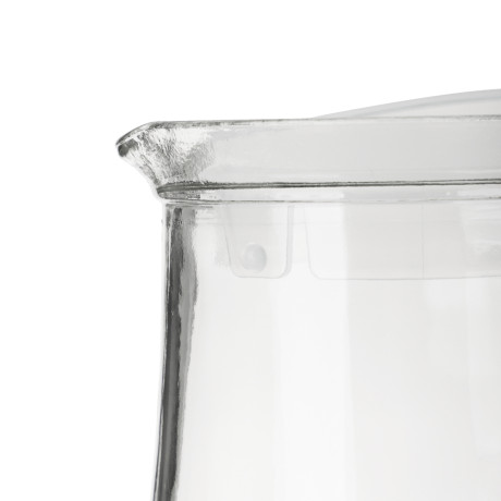 Кувшин "Крист" с пластиковой крышкой, 1,5л, стекло