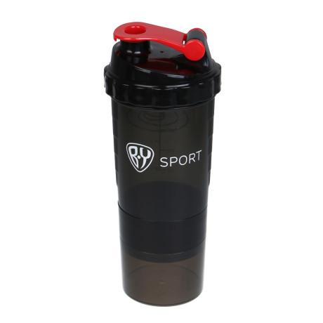 Спортивный шейкер 3 в 1, тм BY SPORT, 500мл, 25x9см, полипропилен